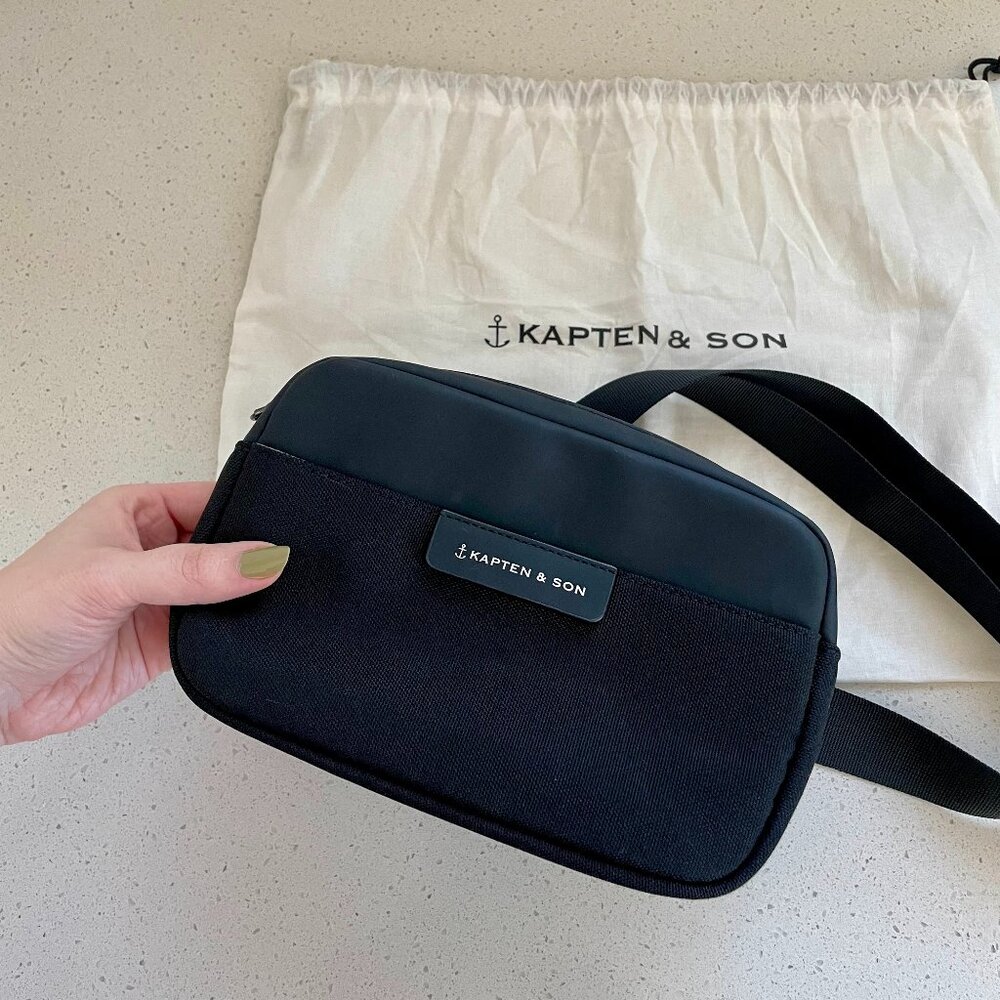 NEW Kapten & Son Black Bergen Crossbody